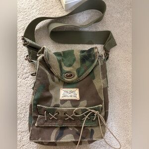 A. Kurtz Camouflage Canvas Messenger Bag. Limited edition numbered.